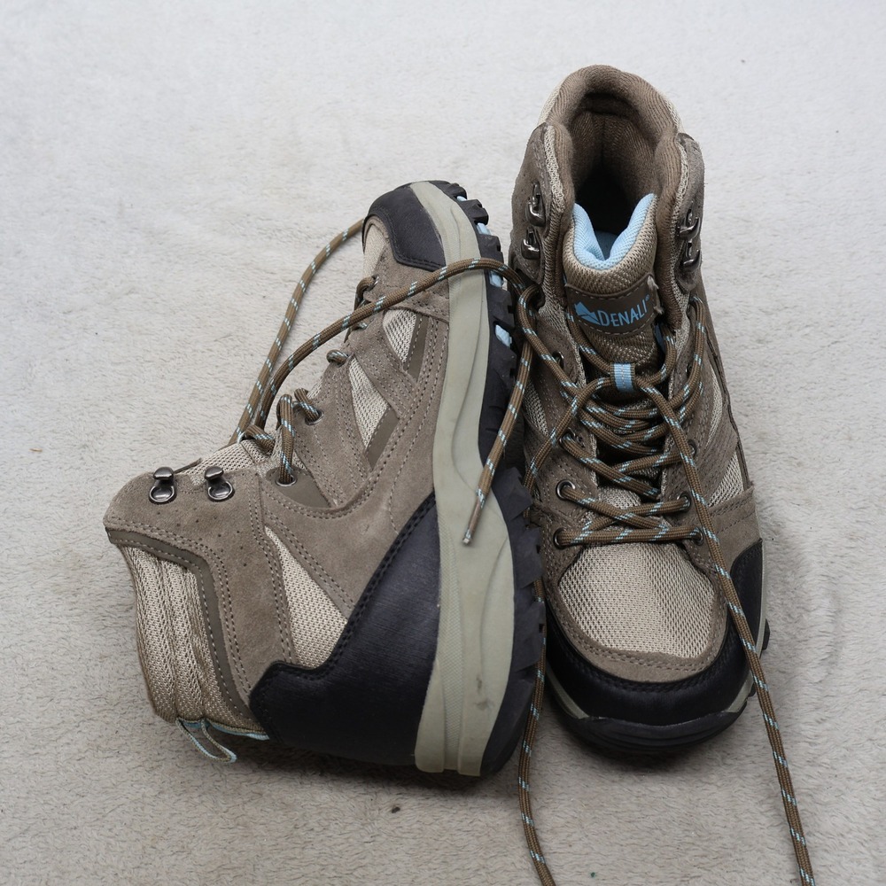 Denali Womens 10 Hiking Boots Brown Trailblazer Suede Mesh Trail Outdoor NWD?